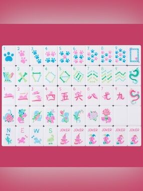 #Mahjong Tile Set Pastel Puppy Edition LAST ONE